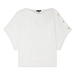 Soeur - Blusa de algodón orgánico Issa | Blanco roto