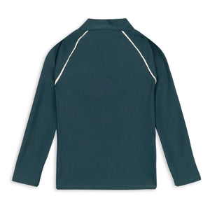 Konges Sløjd - Camiseta de baño con protección UV de fibra reciclada Florence | Verde oscuro