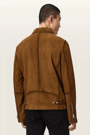 AllSaints ASHWOOD Chaqueta de entretiempo de ante para hombre