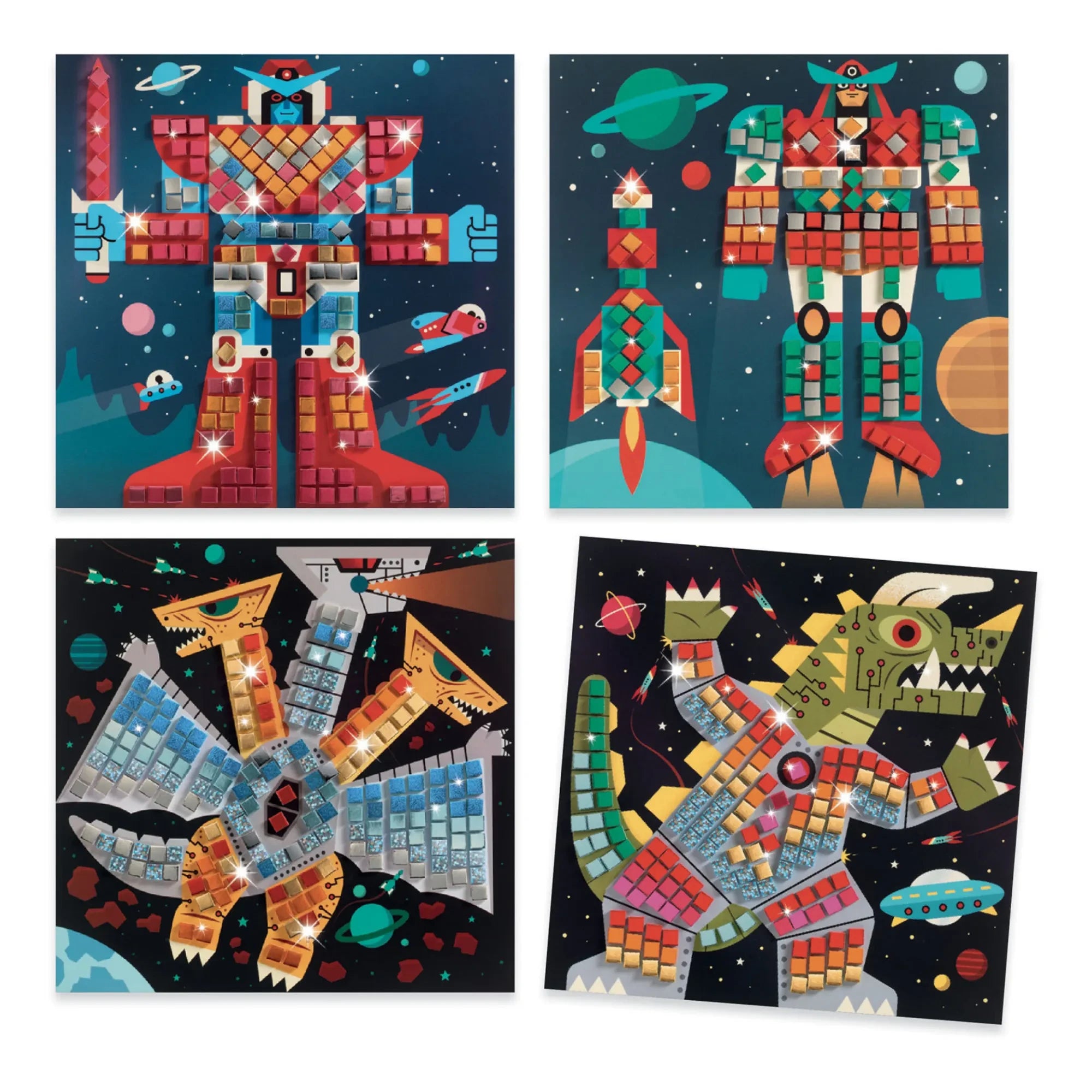 Djeco - Actividad de Collage "Batalla Espacial"