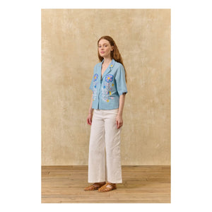 Louise Misha - Camisa Emilius | Azul