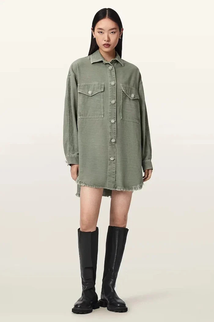 Vestido camisero de lyocell HETTIE de AllSaints
