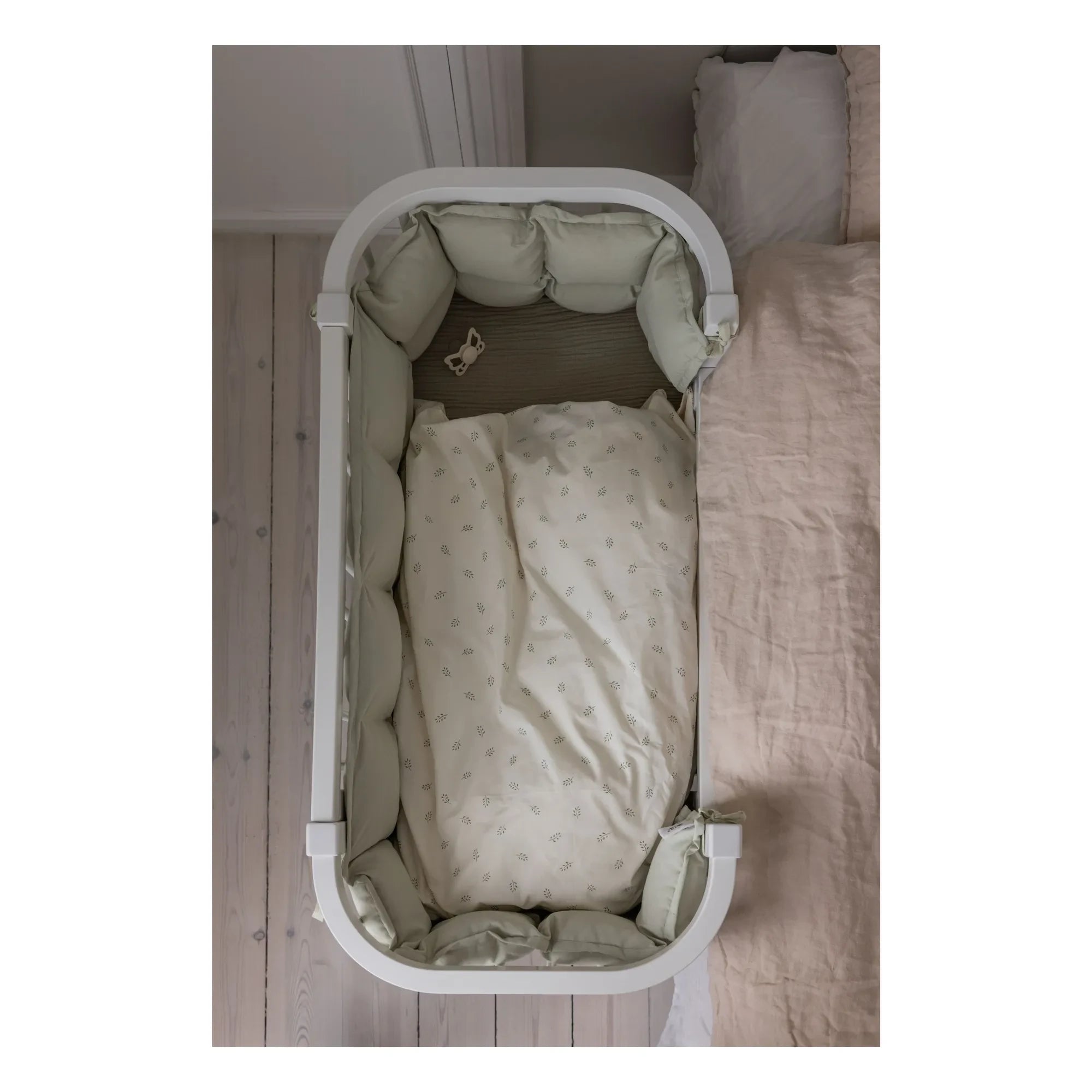 Sebra - Cuna cododo de madera | Blanca