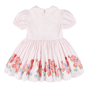 Morley - Vestido Claudine a rayas Xuli | Rosa palo