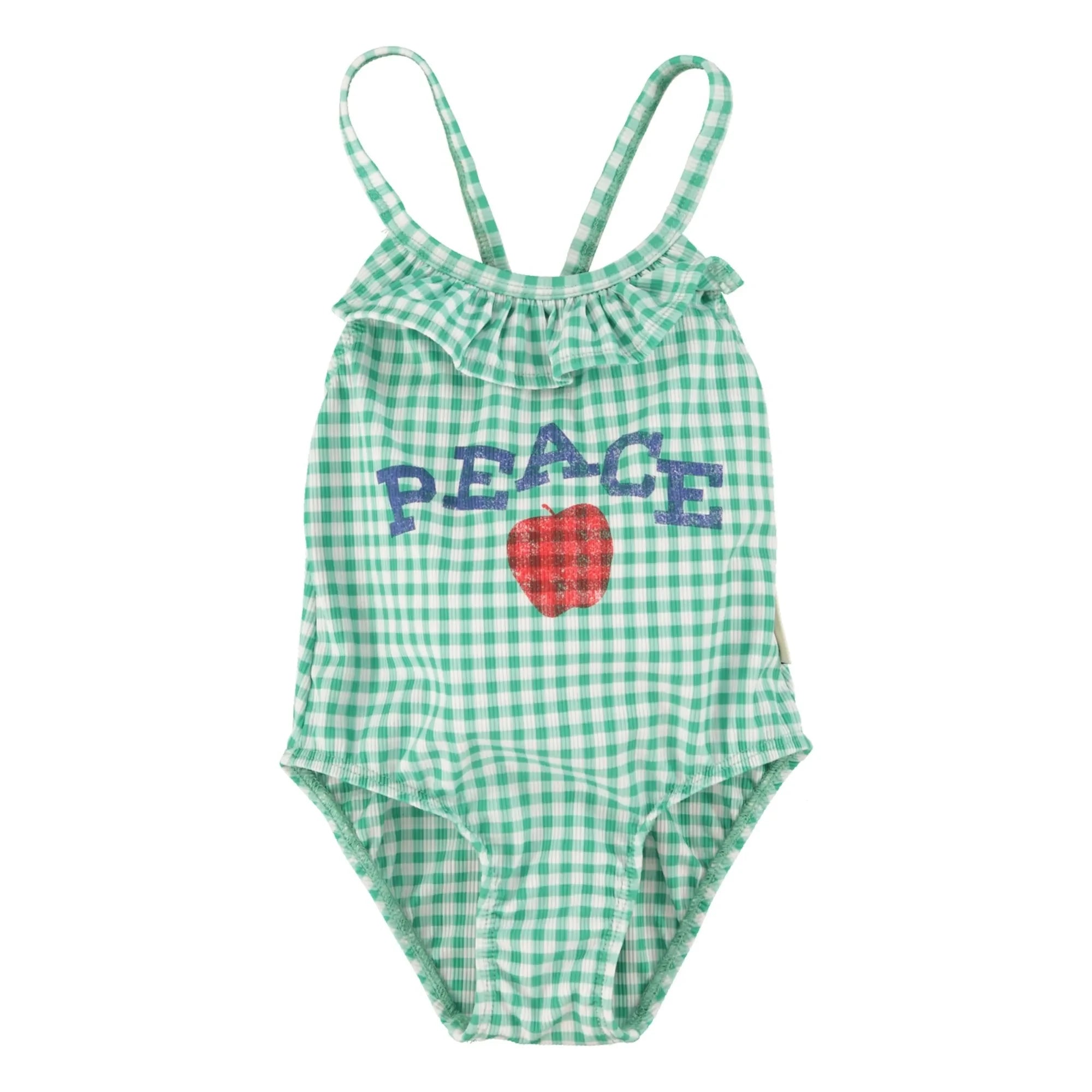 Piupiuchick - Bañador a cuadros reciclado Peace Fibres | Verde