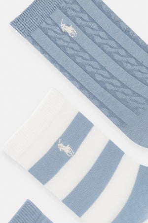Polo Ralph Lauren Calcetines Infantiles, Paquete de 3