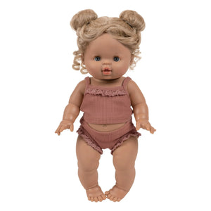 Minikane - Muñeca Louise con conjunto de punto acanalado