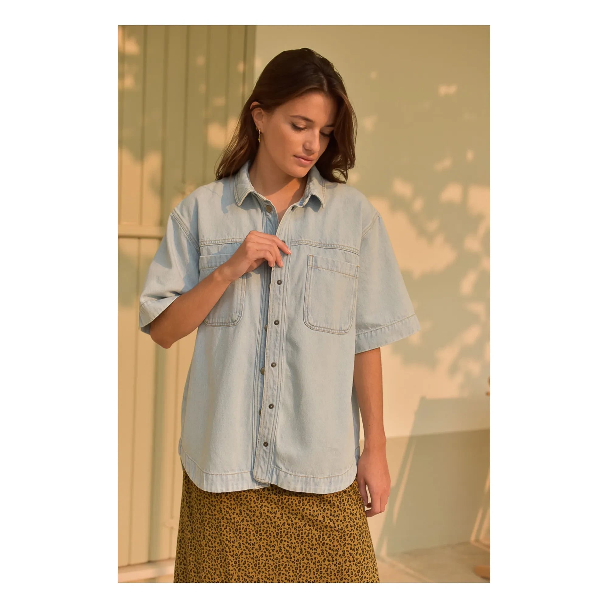 Marlot Paris - Camisa Vaquera Colette - Colección Mujer | Azul Claro