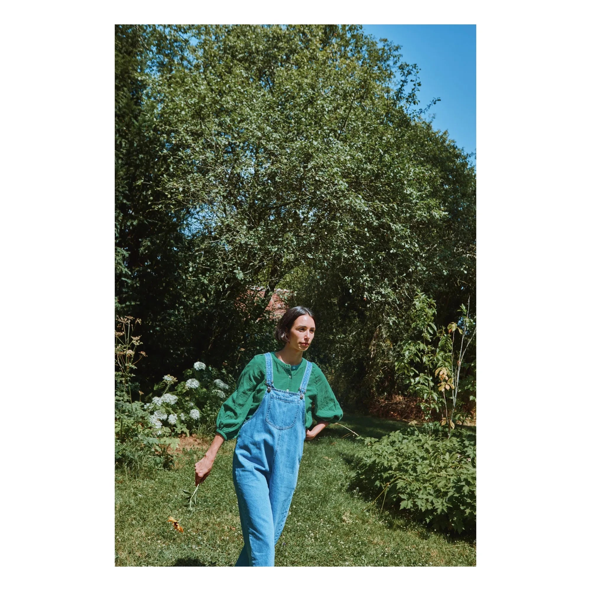 Poudre Organic - Blusa Prímula de Noche | Verde Bosque