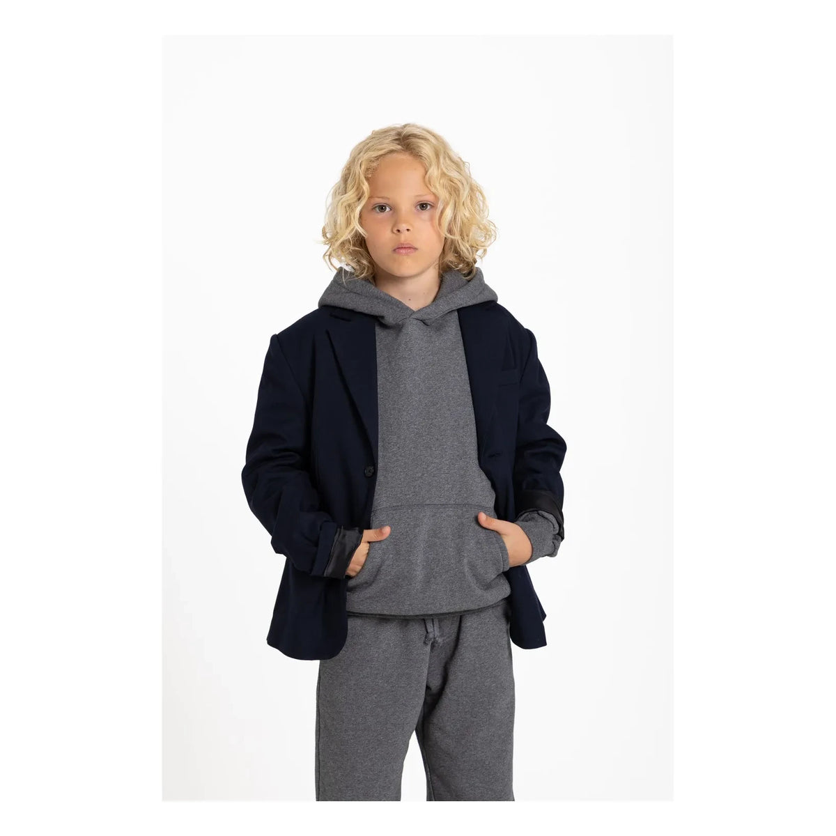 Smallable Kid - Sudadera Kingswood de algodón orgánico | Gris jaspeado