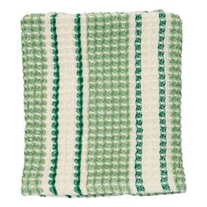 Madam Stoltz - Toalla de invitados de nido de abeja | Verde