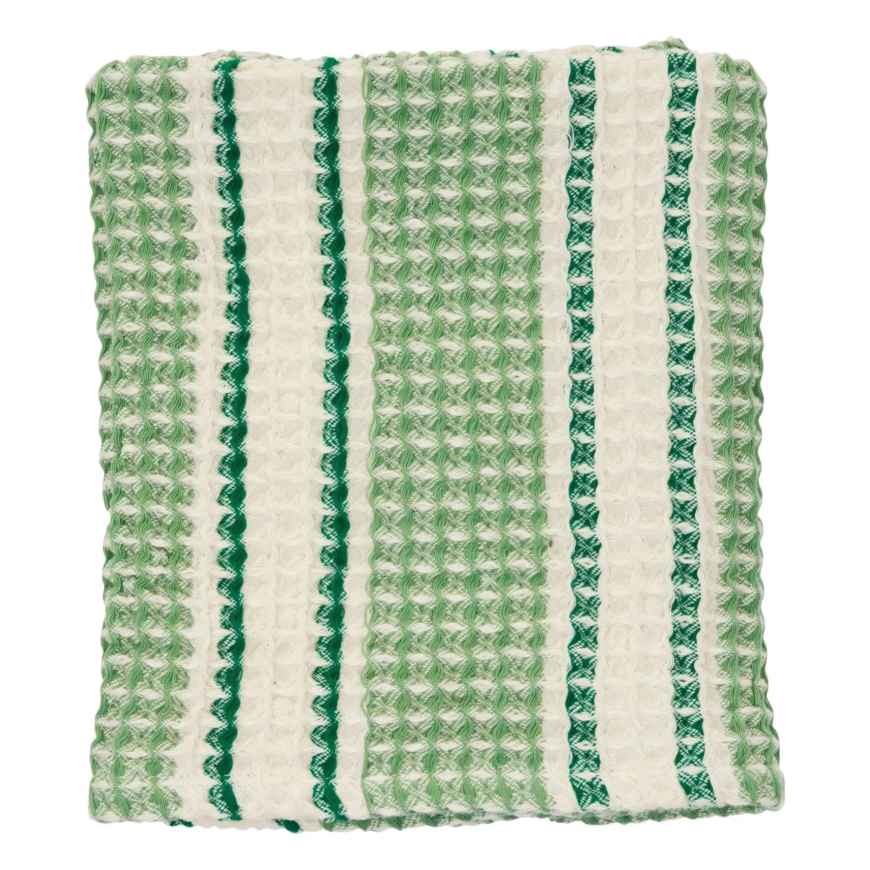 Madam Stoltz - Toalla de invitados de nido de abeja | Verde