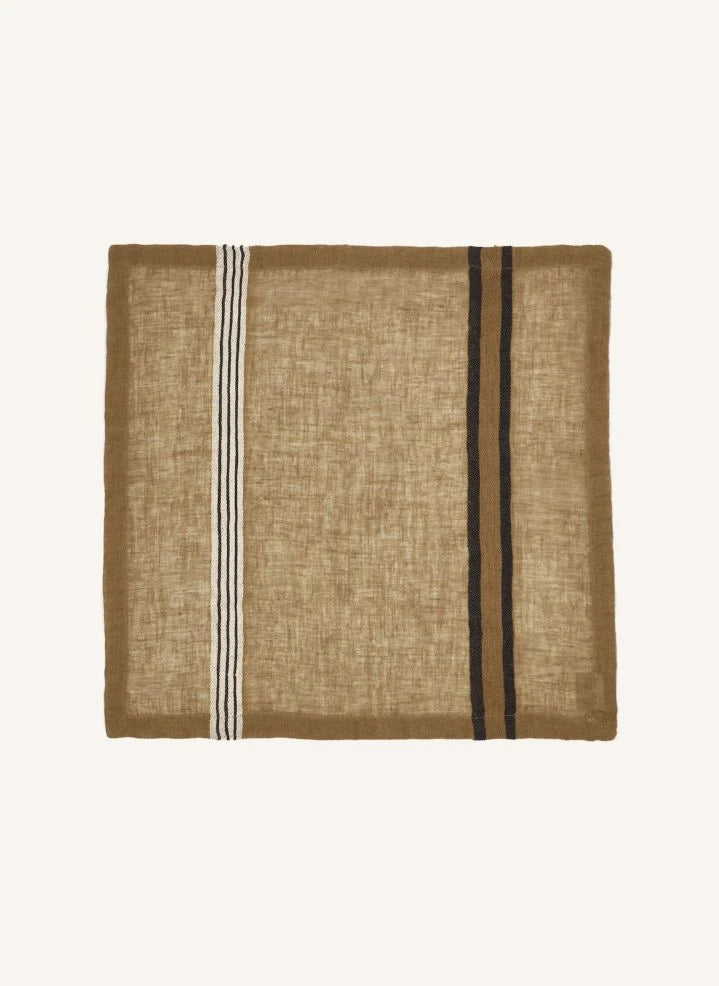 Libeco - Servilleta a Rayas | Beige