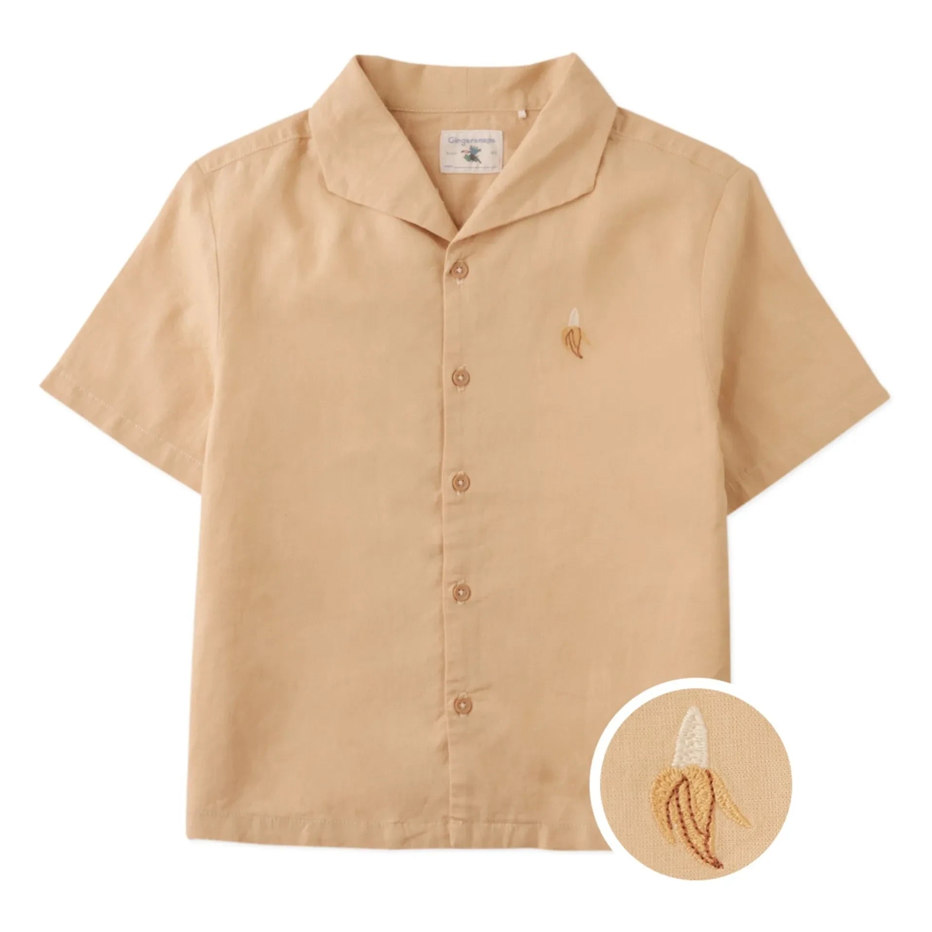 Gingersnaps - Camisa de Lino Ron Banana | Beige