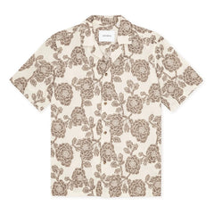 Les Deux - Camisa de manga corta con jacquard Lesley | Crema