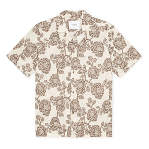 Les Deux - Camisa de manga corta con jacquard Lesley | Crema