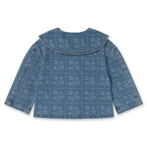 Tinycottons - Çiçek Desenli Denim Ceket | Oats