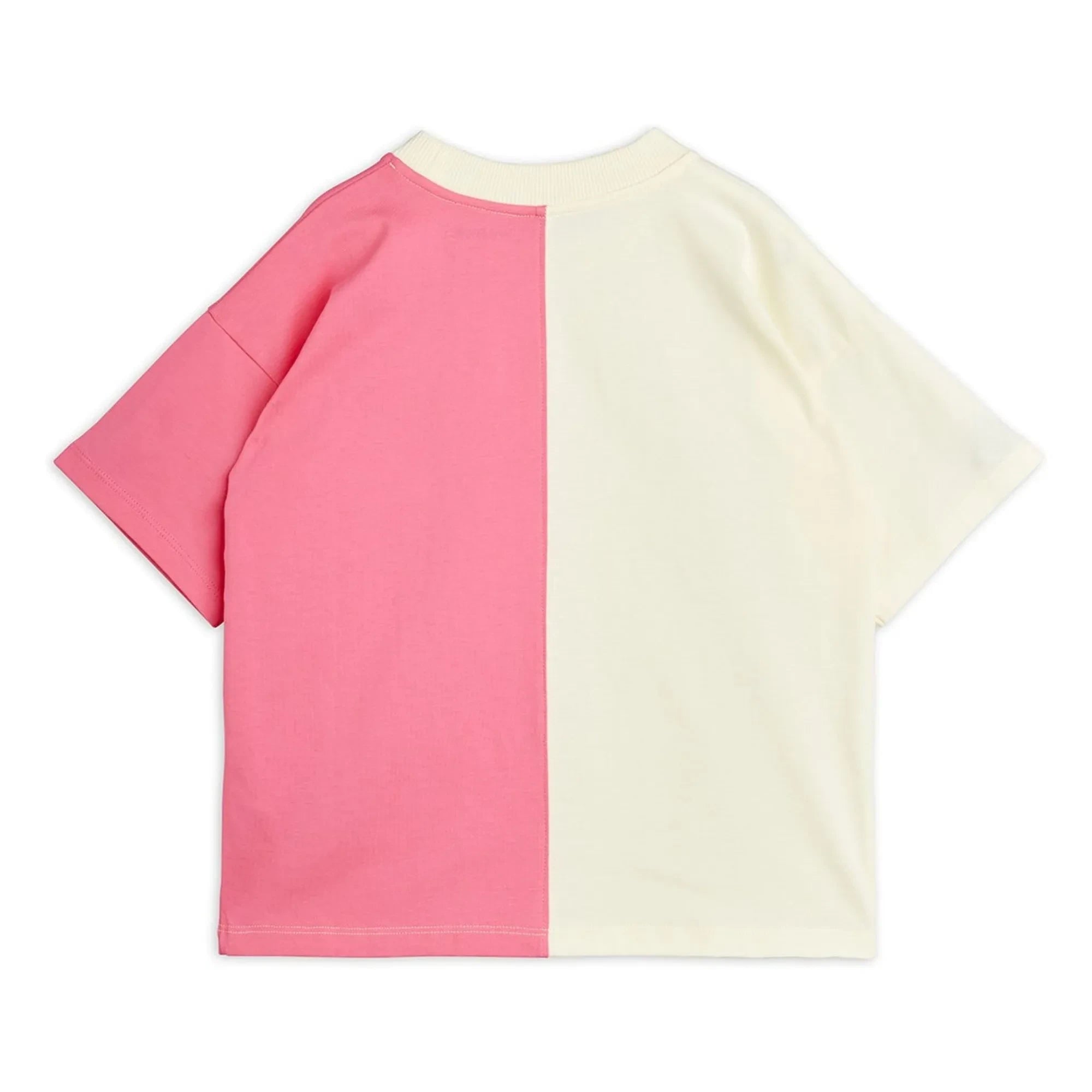 Mini Rodini - Camiseta dividida Algodón orgánico | Rosa