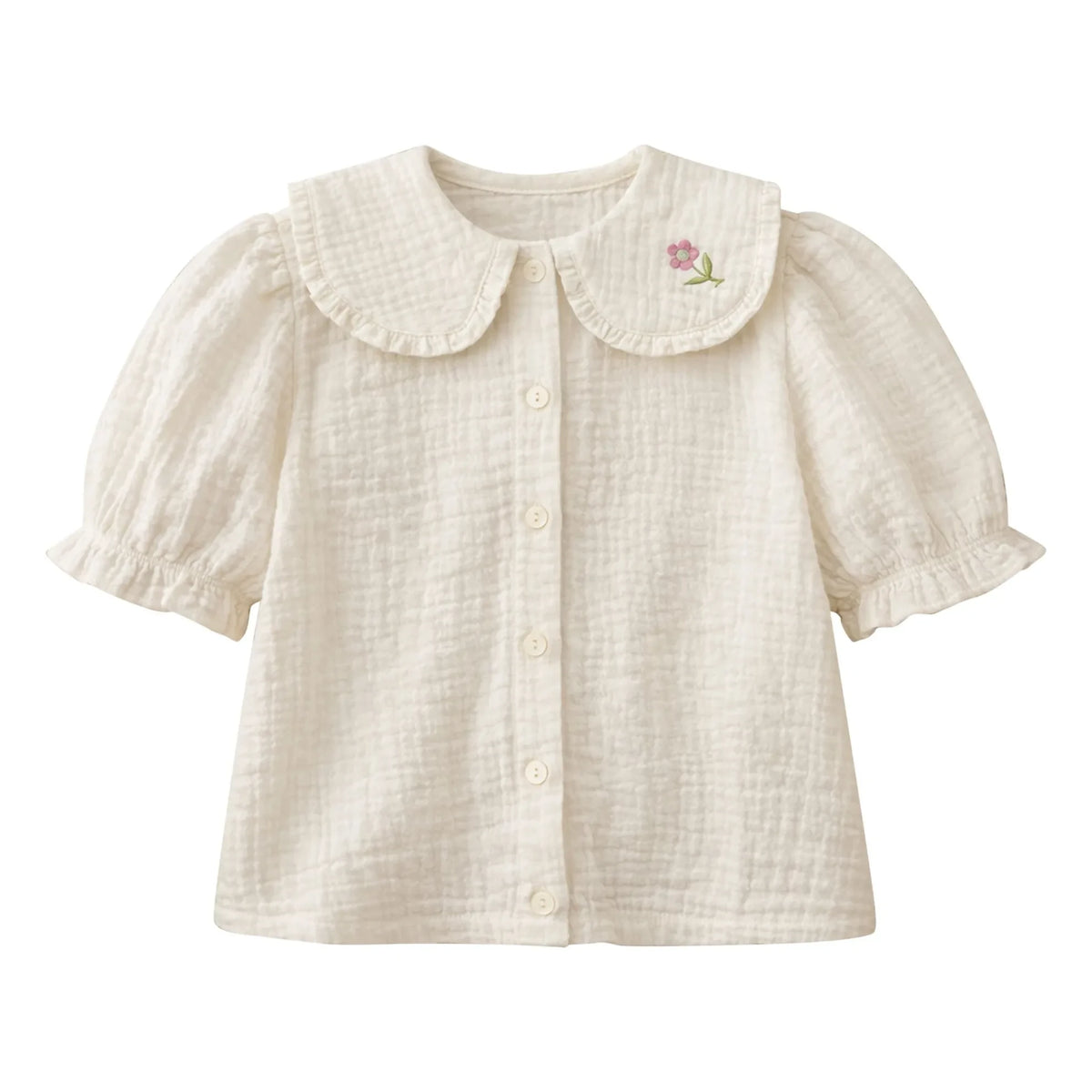 Lililotte - Blusa Paloma Gasa de Algodón Orgánico | Crudo