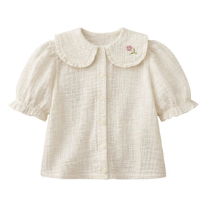 Lililotte - Blusa Paloma Gasa de Algodón Orgánico | Crudo
