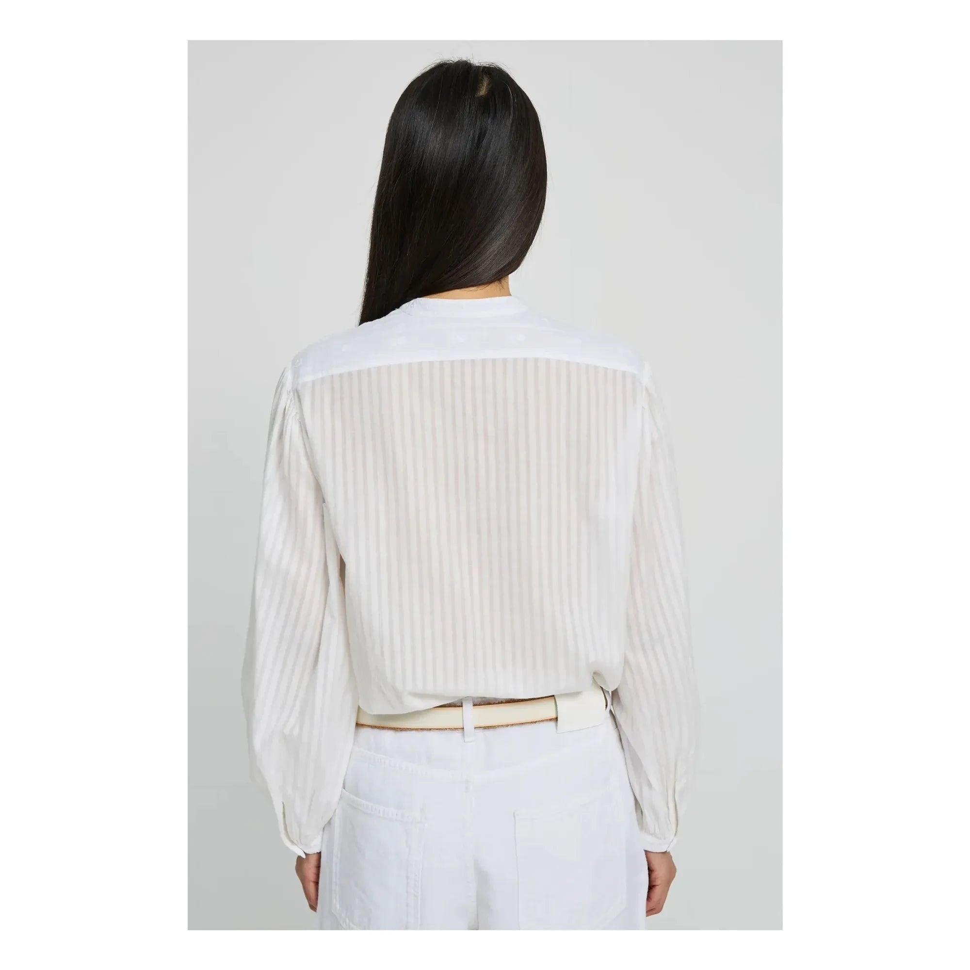 Laurence Bras - Blusa de algodón Fava | Blanca