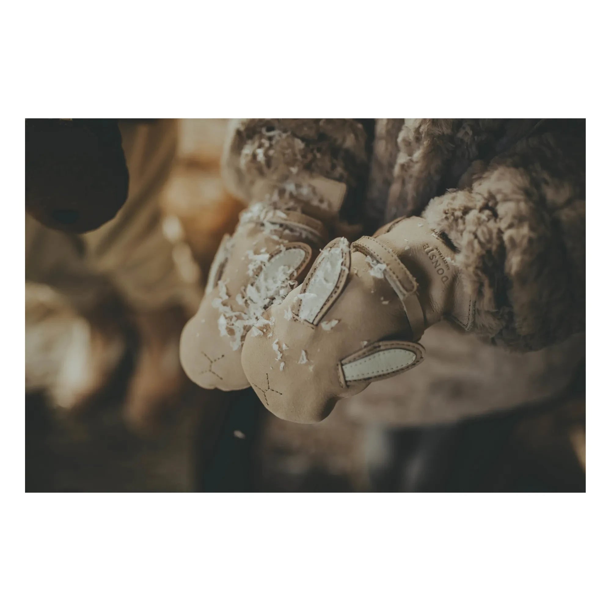 Donsje - Guantes Kapi Rabbit | Beige