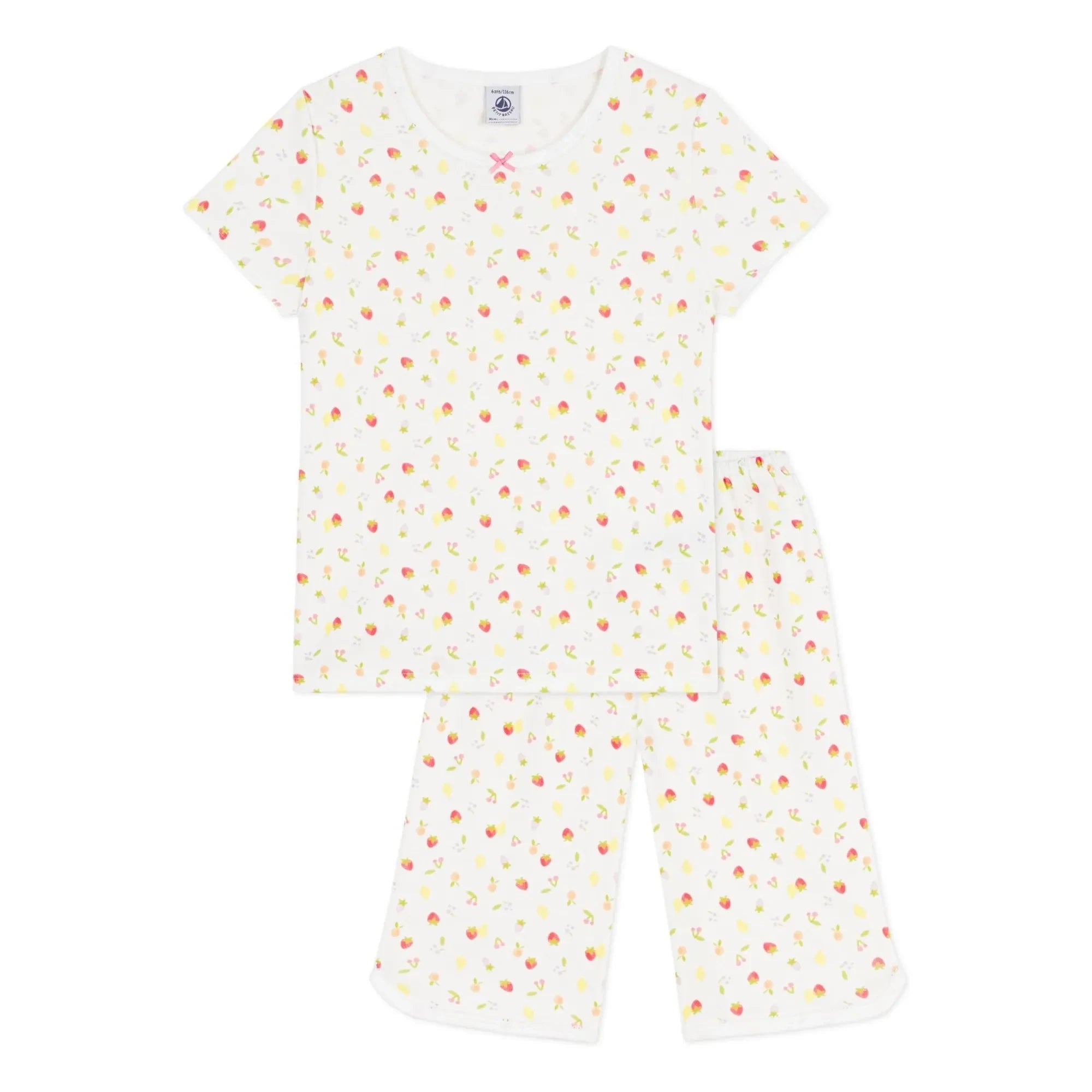 Petit Bateau - Pijama Capri Frutas | Crudo