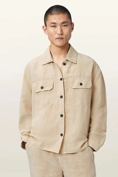 Camisa de lino para hombre AllSaints KORTEN
