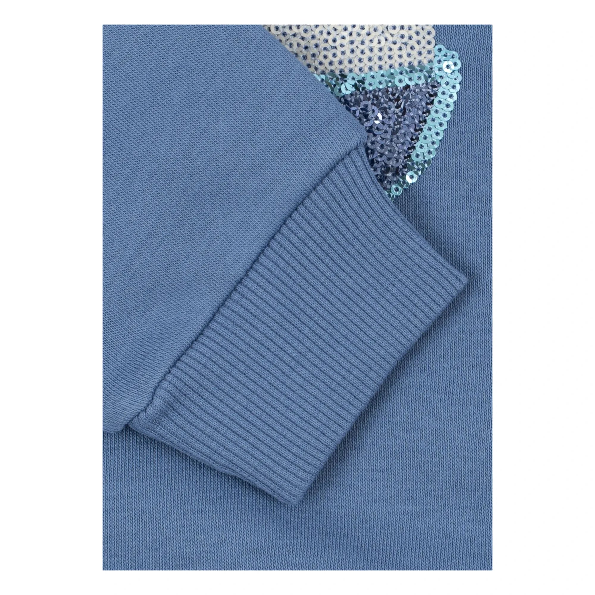 Konges Sløjd - Sudadera Loumilla Glaces Algodón Orgánico | Azul
