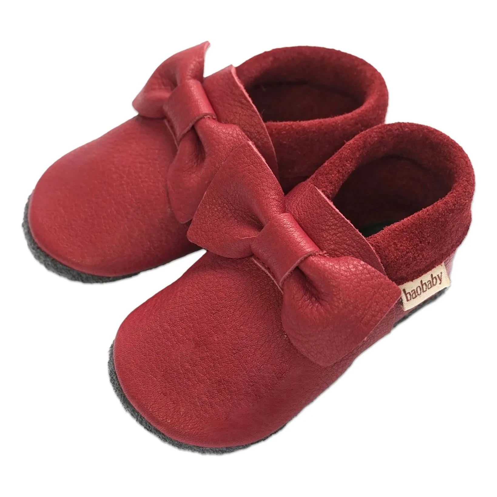 Baobaby - Pantuflas anudadas | Rojo cereza
