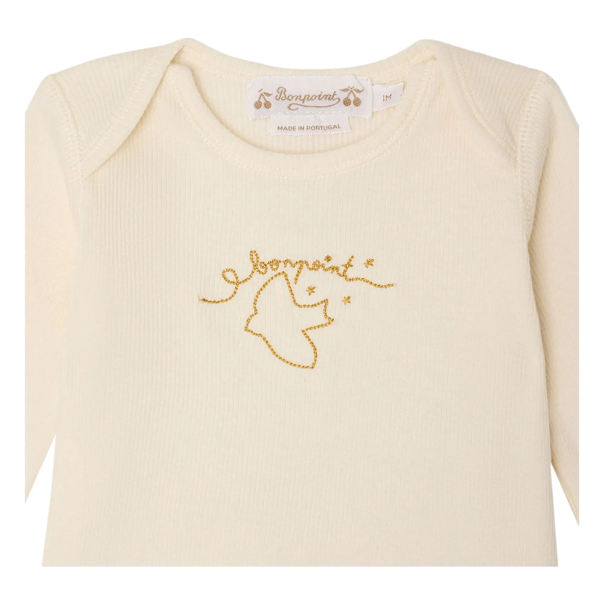 Bonpoint - Conjunto de camiseta y leggings de algodón orgánico Timi | Marrón