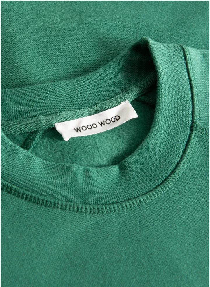 Wood Wood - Sudadera Orgánica Hester de Algodón | Verde oscuro