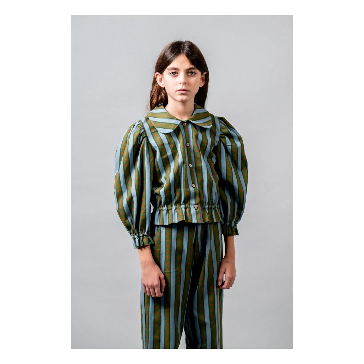 birinit - Blusa a Rayas Levante | Verde