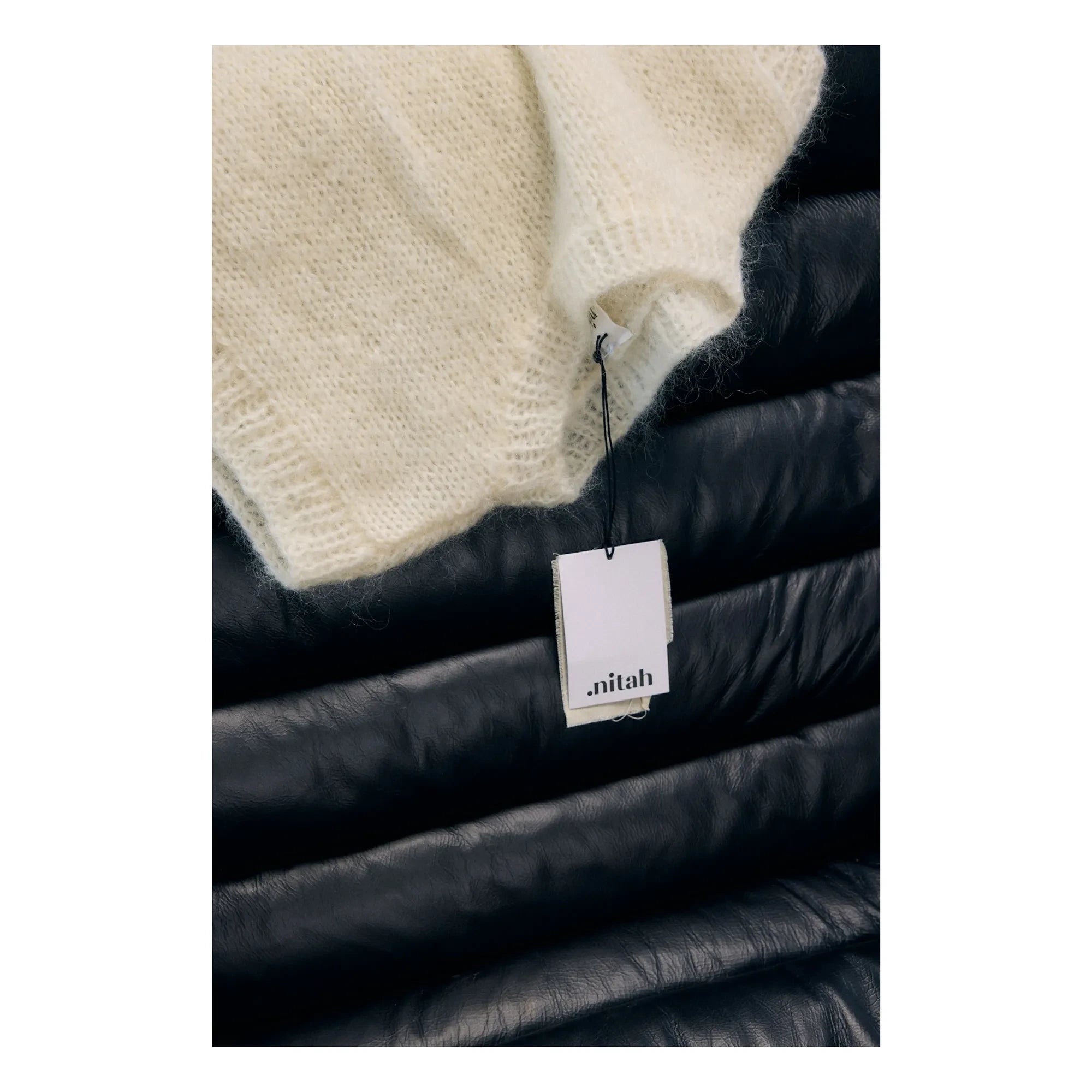 Nitah - Jersey de mohair Yasmine Kolsuz | Blanco