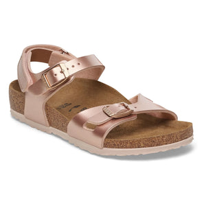 BIRKENSTOCK - Rio AS Kids Birko-Flor Kız Sandaletleri | Şampanya Rosé