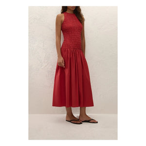 Faithfull the Brand - Vestido de Algodón Sanchia | Rojo