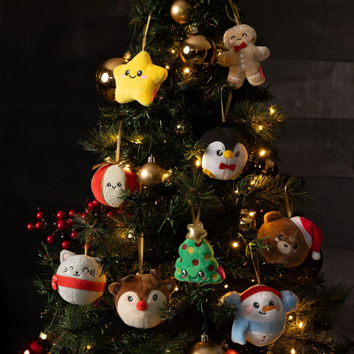 Legami - Juguete de Peluche Decoración Navideña - Bola - Oh-Oh-Ohrnaments