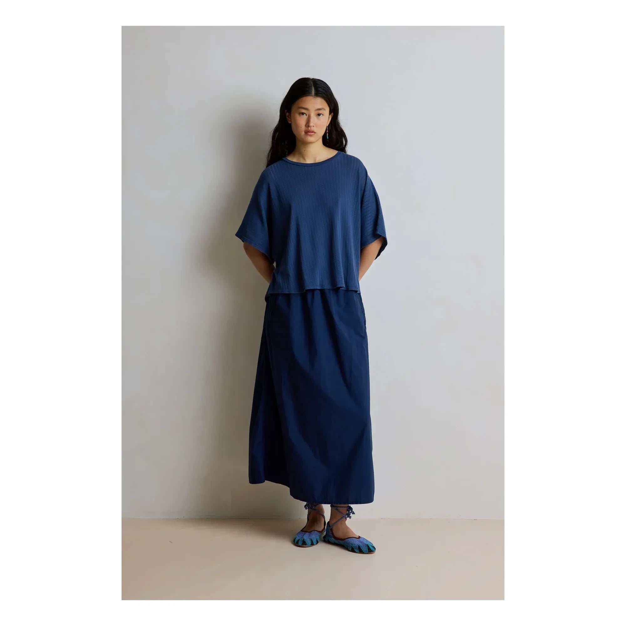 Hod - Camiseta de algodón Coralie | Azul marino
