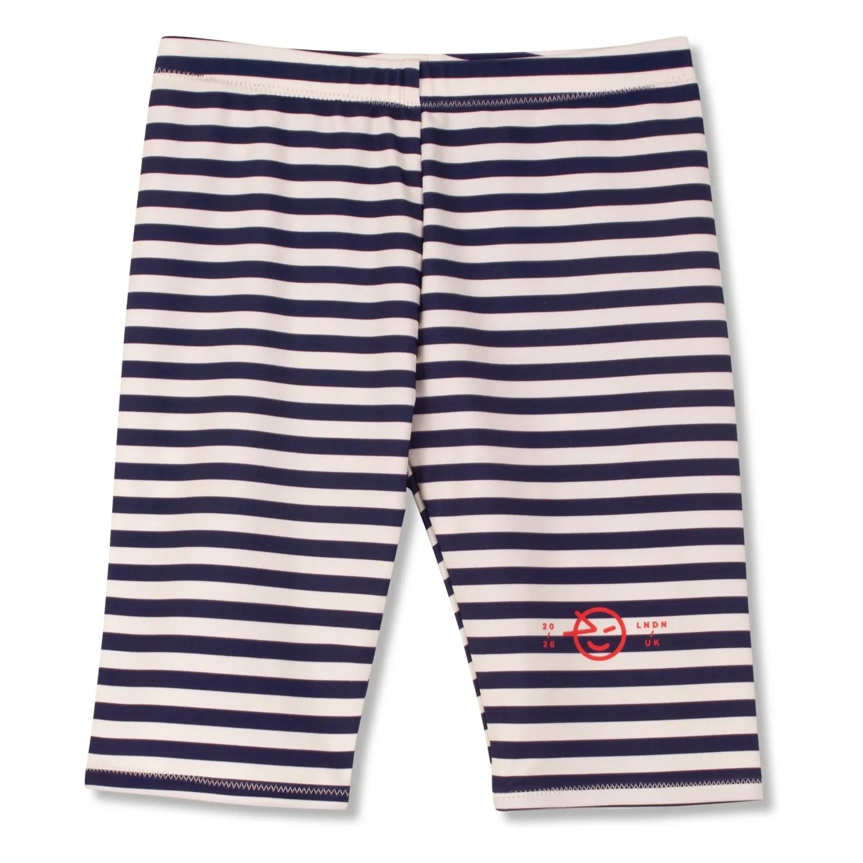 Wynken - Short de Ciclismo con Rayas de Fibras Recicladas | Azul Marino