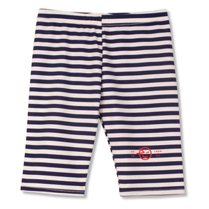 Wynken - Short de Ciclismo con Rayas de Fibras Recicladas | Azul Marino