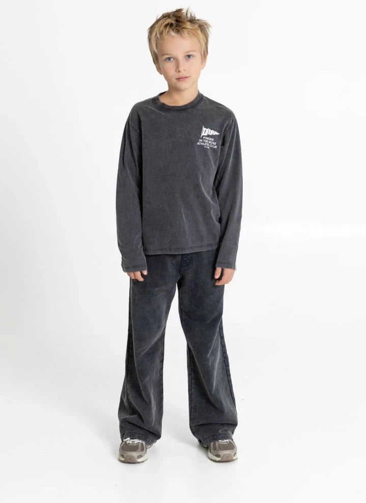 Finger in the nose - Renzo Pantalones Jogger Orgánicos | Negro