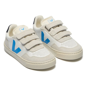 Veja - Zapatillas V-90 de piel resistente a los arañazos O.T. | Azul
