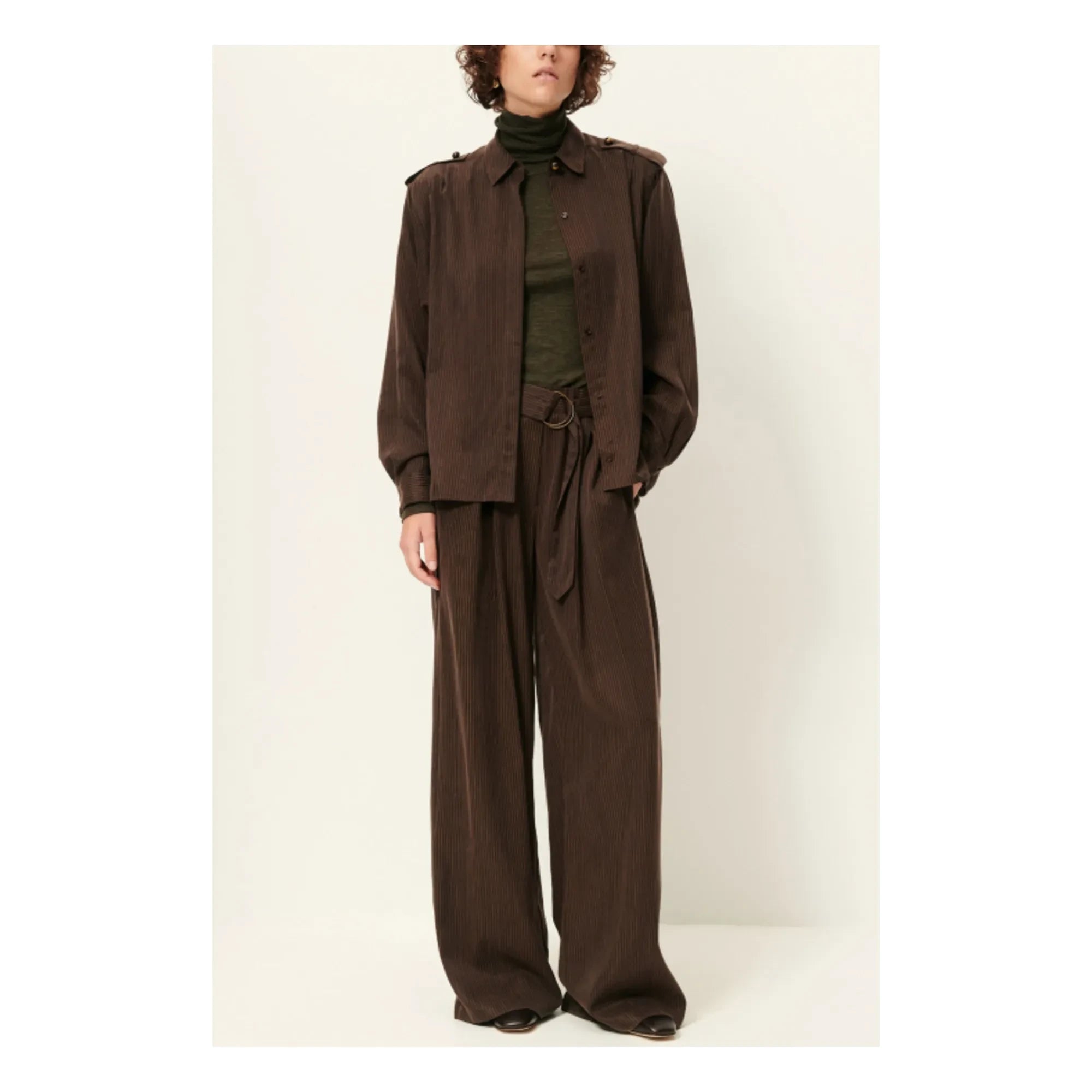 Sessùn - Pantalones Rim C de rayas | Marrón