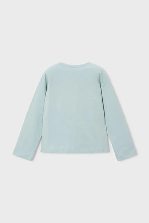 Blusa de manga larga de algodón para niños Mayoral