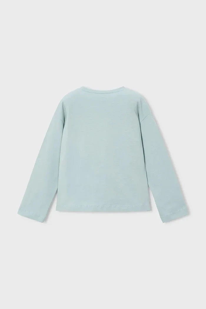Blusa de manga larga de algodón para niños Mayoral