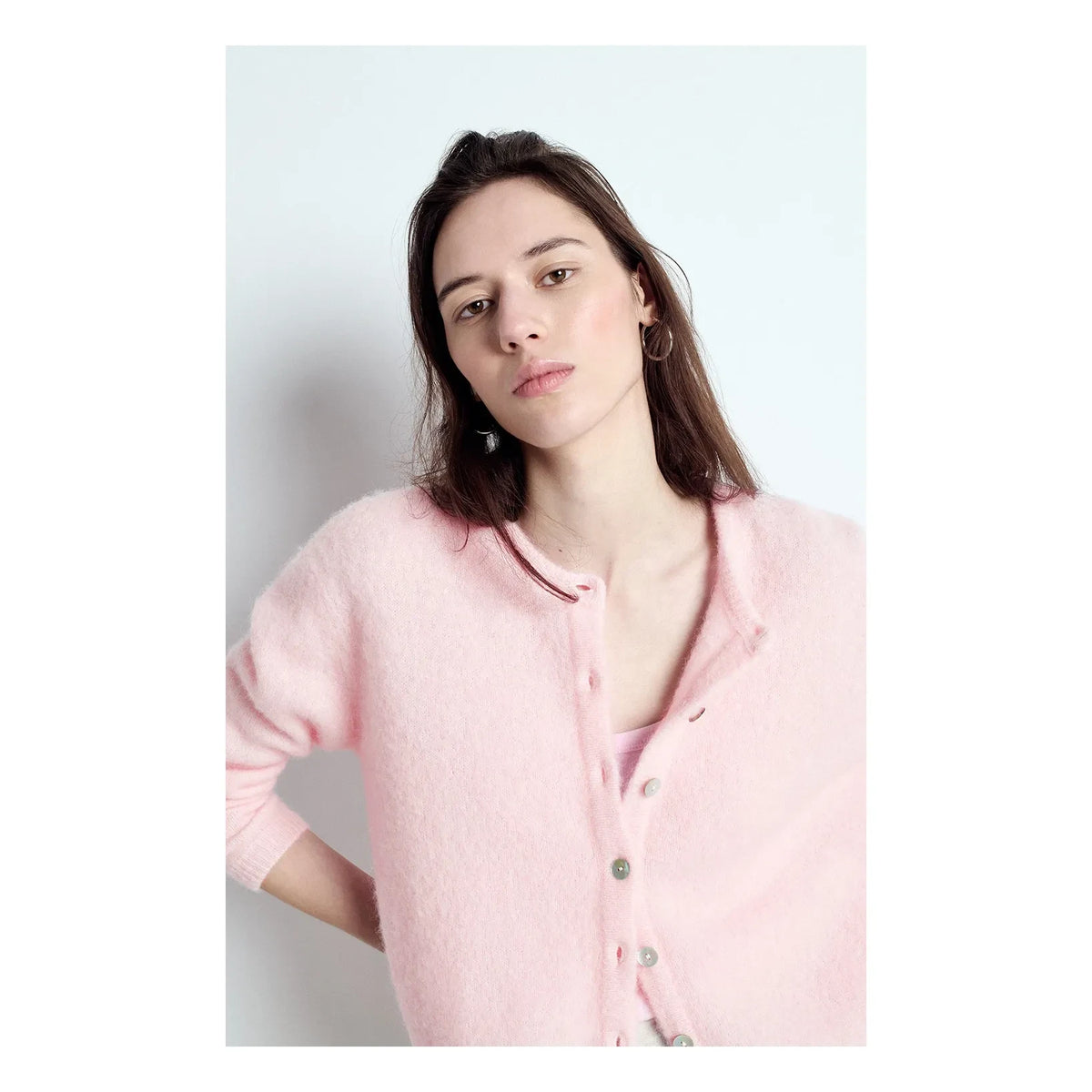 American Vintage - Cárdigan de Alpaca Vitow | Rosa chicle