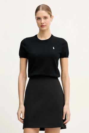 Suéter de algodón de manga corta para mujer Polo Ralph Lauren