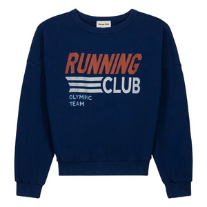 We Are Kids - Sudadera de algodón orgánico Tony Running Club | Azul Oscuro