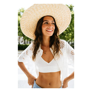 Sacrécoeur - Camisa Flavia Flower | Blanca