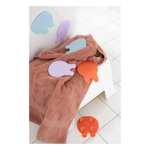 Quut - Alfombrillas de baño Grippi - Set de 8 | Coral
